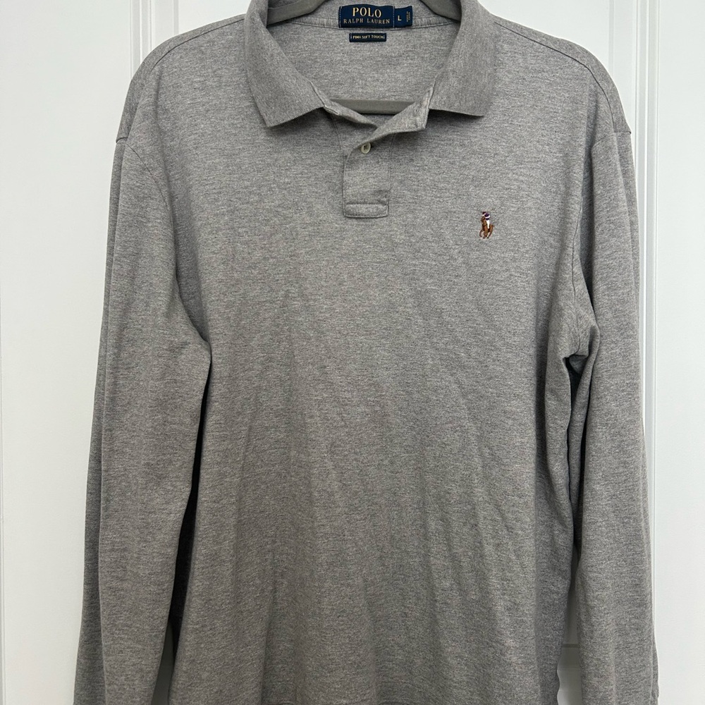 Polo by Ralph Lauren Classic Gray Polo Shirt
